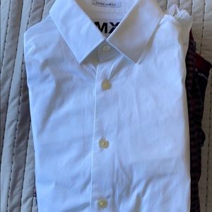 White Extra slimfit express 1mx shirt. Button down